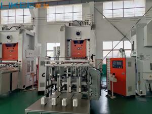 China Electrical Automatic Aluminum Foil Tray Making Machine For High Productivity Production Line factory