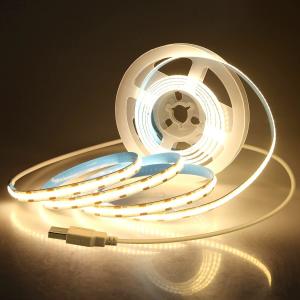 China Ra 90 CCT LED Cob Strip Lights Series 32.8FT Dimmable 7.5W 8mm 10mm 840 LEDs factory