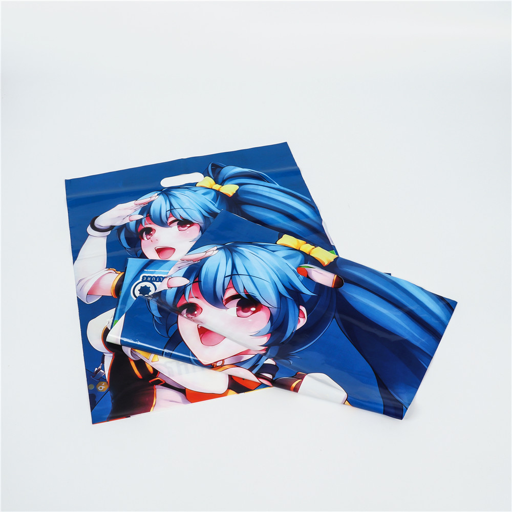 Biodegradable Shopping Custom Full Color Printed Plastic Bag