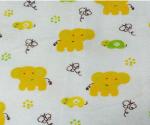 Skin friendly 100% Cotton Cartoon Printed Flannelette Fabric 150-200GSM
