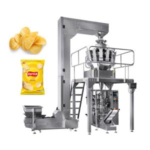 China Automatic Vertical Pringles Potato Chips Snack Puffed Rice Packing Packaging Machine factory