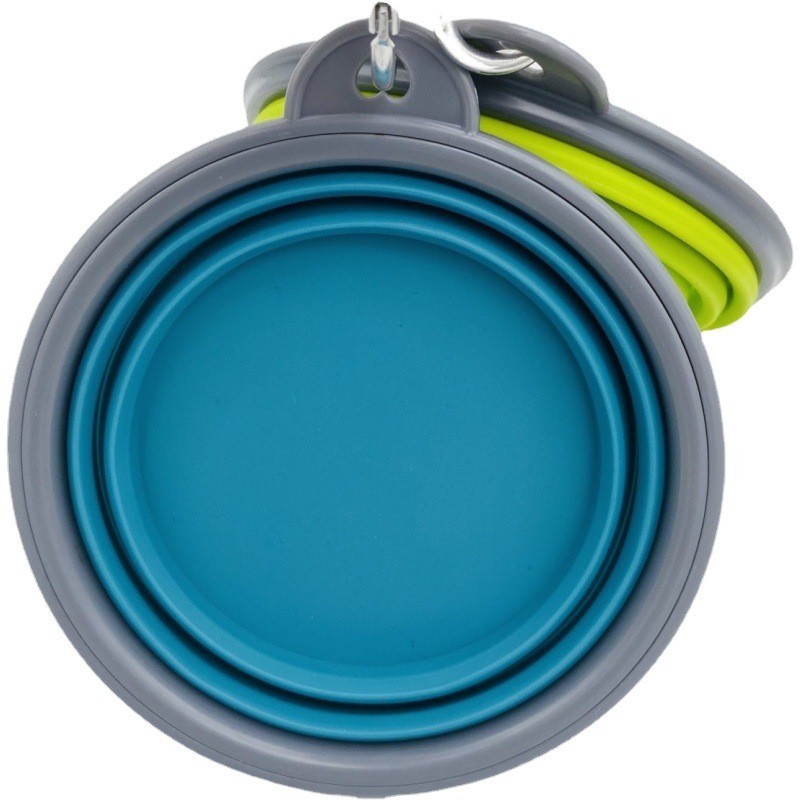 Portable Folding Pet Feeder Bowls Dog Food Utensils TPE Silicone