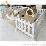 Pastel Soft Play Equipment Set Kids Outdoor Playground Equipment Soft Play Set