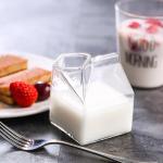 250ml Creative Personality Juice Cocktail Glass Square Hot Milk Box Shape Milk