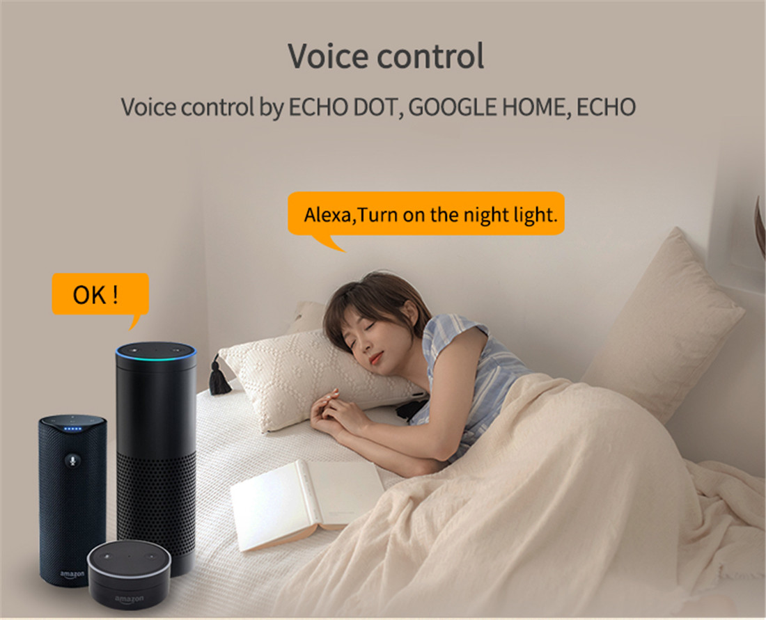 GDKES Wi-Fi+BLE EU Plug with Dimmable Night Light