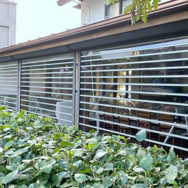 Commercial Transparent Roller Shutter Door , See Through Roller Doors With