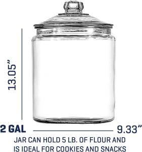 China Glass Cookie Jars Labels Marker Gallon Canister Sets For Kitchen Counter With Airtight Lids, Sugar Packet Holder factory