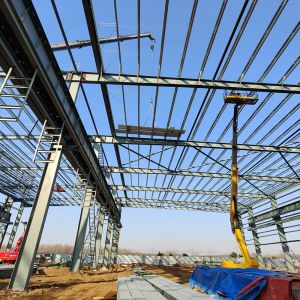 Custom Prefabricated Steel Structure Warehouse Q355B Material