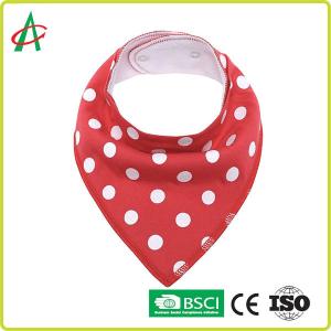 China Non Allergic Printing 100 Organic Cotton Bibs For Teething Babies factory