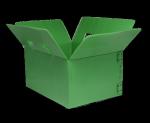 Black Corrugated Plastic Storage Containers 850gsm 3.5mm Thickness