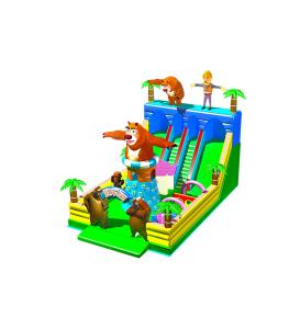 China Children Fun Park Inflatable Giraffe Animals Slide For Rentals factory