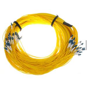 China SM 9/125 G652D (OS2) LSZH 12 Fibers LC/UPC-LC/UPC Fibre Optic Breakout Cables 1M factory