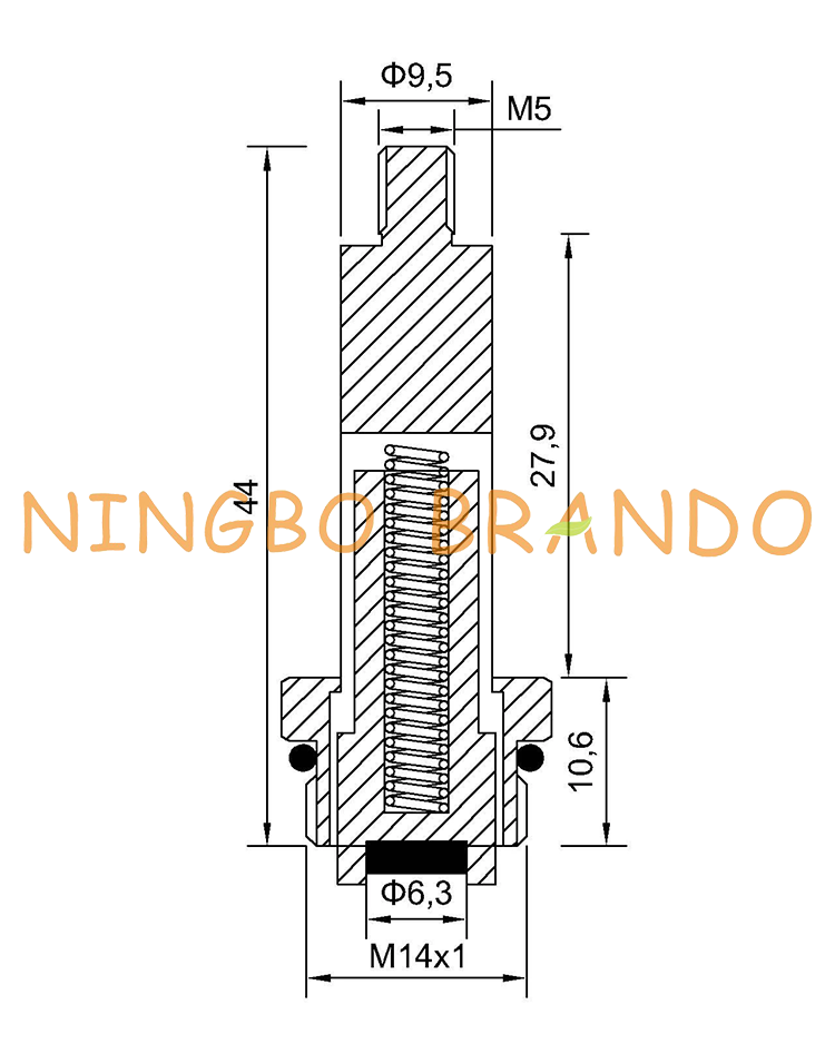 Dimension of BAPC209126042 Armature Assembly: