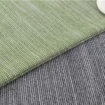 Comfortable Black Stripe Fabric Mercerized Cotton Skin Friendly Texture