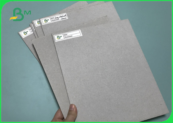 Rigid Grey Color Paper Board 2mm Thick 1250gsm Recycled Straw Board Sheets