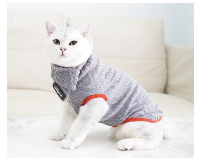 Pet Winter Polyester Neck Scarf Sweaters For Cats And Dogs
