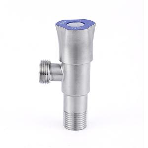 China Home Bathroom Angle Stop Valve 1/2&quot;X1/2&quot; SS304 Brushed factory
