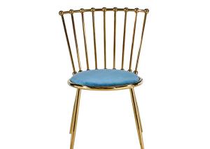 China Libraries Stainless Steel Leather And Steel Dining Chairs factory