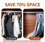 Space Saver Vacuum Compression Hanging Vacuum Storage Bag Down Jacket Vacuum