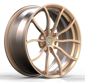 China Custom Aluminum Alloy Forged Wheels Champagne Gold For BMW 520d F10 Rims factory