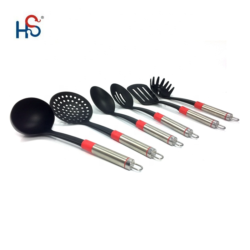 Logo Printed Kitchen Tools Set 7 Pieces Heat Resistant Utensils for Versatile Cooking