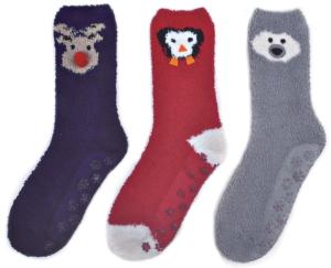 China Animal pattern Aloe Infused SPA Socks polyester plush therapy , warm spa sock factory