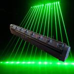 Moving Head 8 Eyes Single Green DJ Club Disco Laser Bar Lights