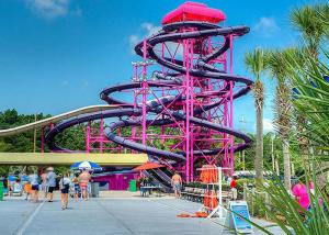 China Fiberglass Spiral Water Slide Water Playground Equipment Customized Color factory