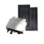 IP65 Photovoltaic Micro Inverter Solar Panel Silver Balcony Power Station