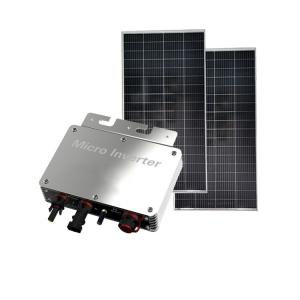China IP65 Photovoltaic Micro Inverter Solar Panel Silver Balcony Power Station Inverter factory