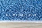 Blue Color Piping Side Microfiber Wet Mop Pads Twisted Pile Mop Heads Mop
