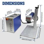 Stainless Steel Fiber Laser Marking Machine Raycus Max JPT Rotary Axis 20W-100W