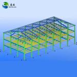 Welded H Steel Frame Building , Office Steel Structure Building Construction