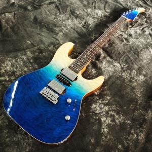 China 2021 New Style Flamed Maple Top Customized Electric Guitar in Blue Color factory