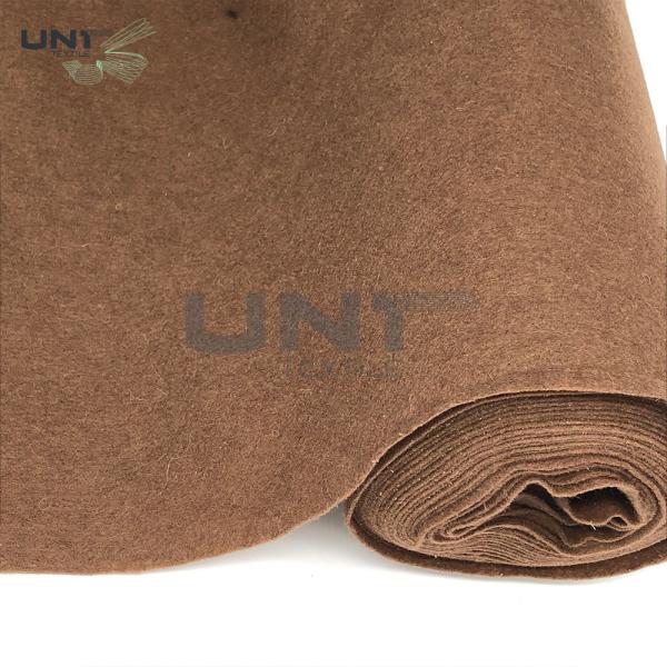 China Garment Collar Soft Polyester Lining Under Collar Felt Interlining Fabric factory