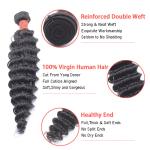 Brazilian Virgin Human Curly Hair Weave , Deep Wave Cuticle Aligned Virgin Hair
