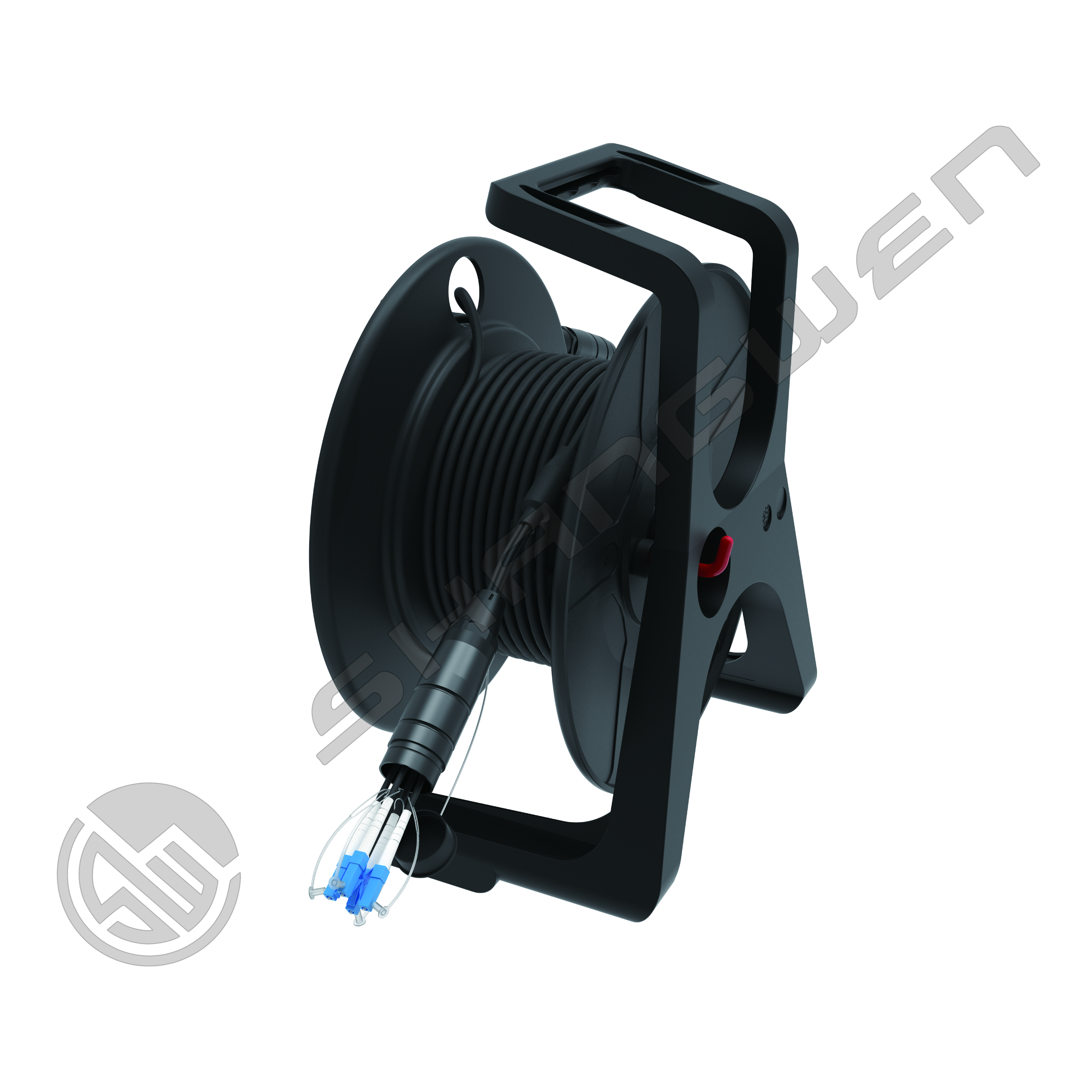 TPU Armored Jumper 4/6/8 Cores Outdoor Armored PDLC LC SC FC Singlemode TPU Waterproof 5mm Jumper Optical Fiber Extender LC-LC