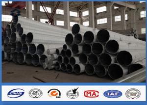 China Middle Voltage Slip Joint Connection Galvanized Transmission 60FT Steel Power Pole factory