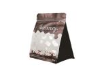 Sealed Aluminium Foil Kraft Stand Up Zipper Pouch Bags Food Grade Flat Square
