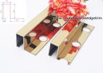 Box Section Stainless Steel Tile Trim , Square Edge Interior Decorative Profile