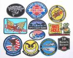 Heat Transfer Clothing Embroidered Patches School Club Uniform Badge Twill