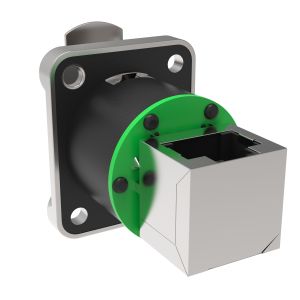 Outdoor IP65 Rated 8-Pin Network Bridge RJ45 Connectors Socket 8 Core Male