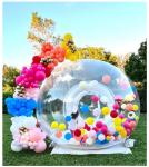 factory wholesale price bubble house with balloons Wedding Party bouncy double