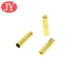 jiayang fashion customized logo metal tips metal aglet draw cord end aglet for