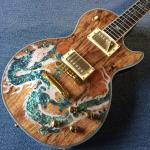 New high-quality custom LP electric guitar, Abalone Dinosaur inlaid fingerboard