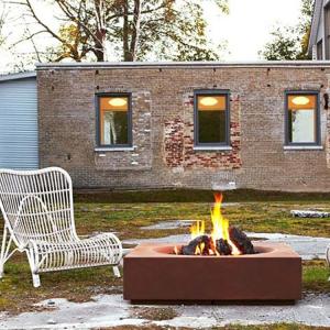 China Outdoor Patio Heater Fireplace Corten Steel Fire Pit Wood Burning 60-150cm factory