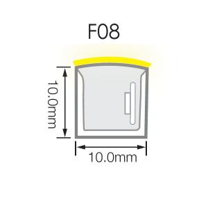 China IP68 10mm Flex Neon Light Connector for Pool SMD2835 Led Source Emitting Color 2200K-6500K factory
