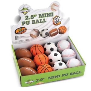 China Promotion Mini Sport PU Stress Ball Round Shape Release Pressure Toy factory