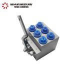 Wearproof Hydraulic 6 Way Manual Reversing stop Valve For SANY Excavator