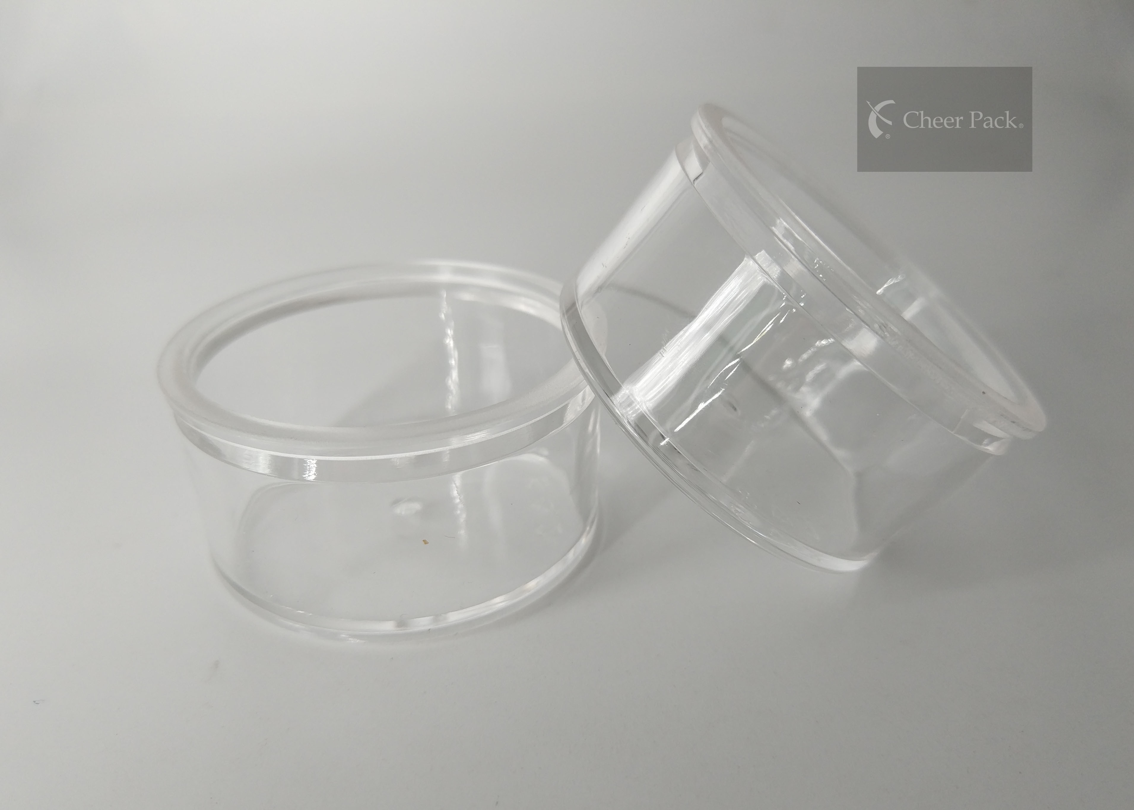 35 Gram 100% Acrylic Small Plastic Containers For Apple Jam Packing